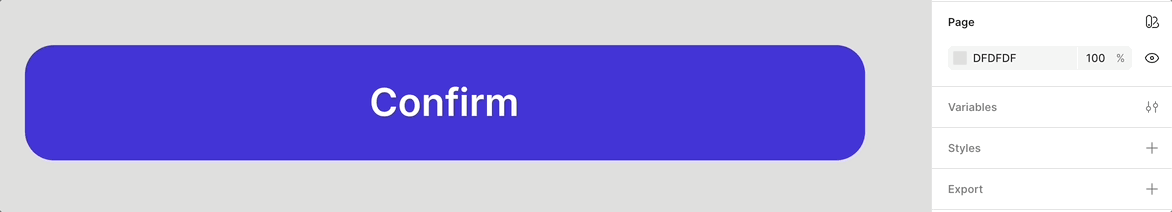 Scope button component settings in action